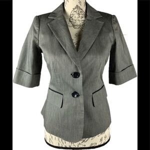 The Limited Short‎ Sleeve Gray Blazer Size XS